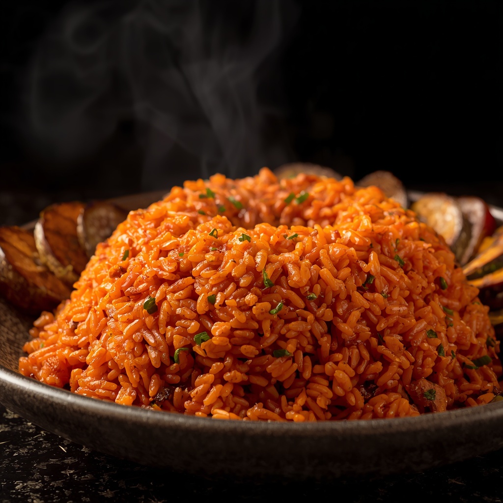Smoky party-style Jollof Rice